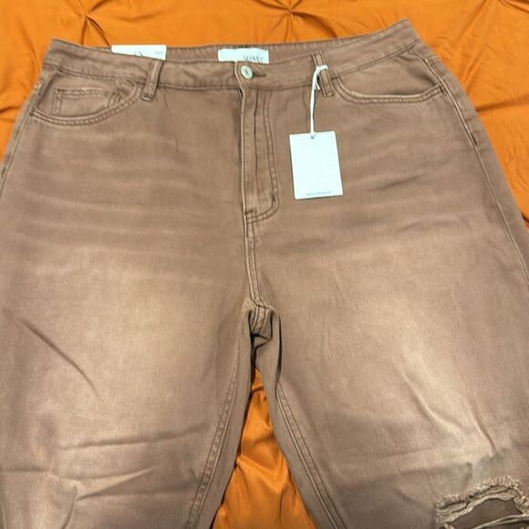 VERVET BY FLYING MONKEY 90'S VINTAGE CROP FLARE JEAN - Picture 7 of 7